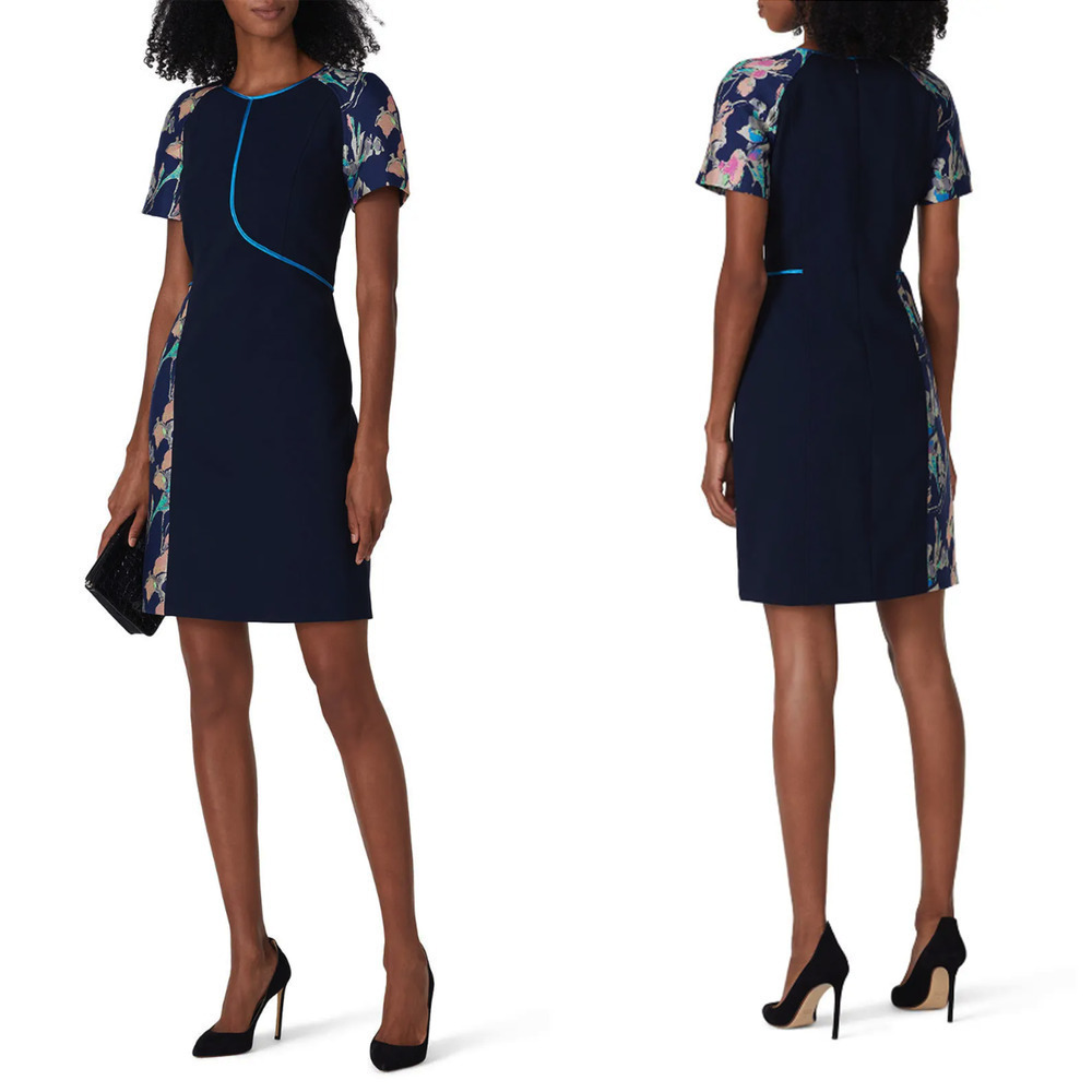 Jason Wu x RTR  Navy Floral Sheath - Size 0